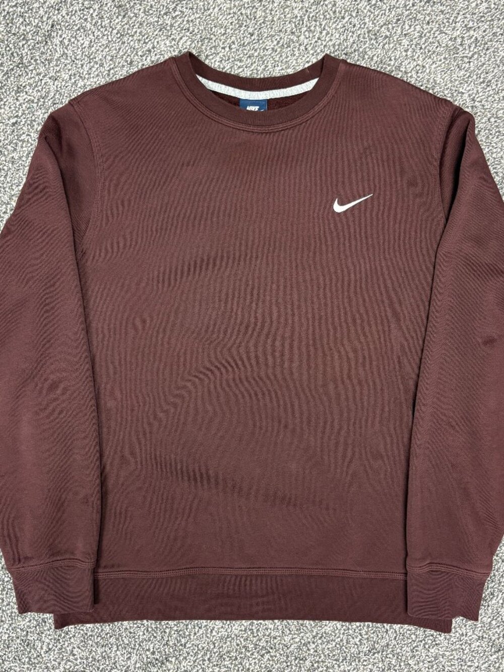 Nike Club Fleece Crewneck Sweatshirt Burgundy (839667-233), Size XL